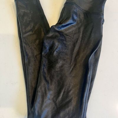 Spanx High-Waisted Faux Leather Leggings  size S